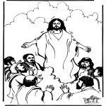 Coloriages Bible - Ascension