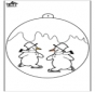 Boule de Noël - bonhomme de neige