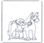 Brosse le cheval