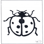 Coloriages d'animaux - Coccinelle