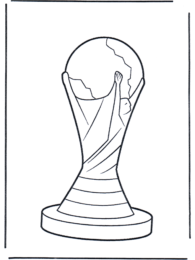 Coloriage De La Coupe Du Monde De Foot