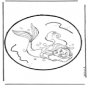 Dessin à piquer - La petite sirène 1