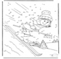 Dessin chiffres ski