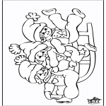 Coloriages Noël - Dessin de traîneau