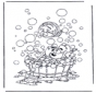 Diddl dans la baignoire