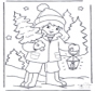 Enfant et arbre de Noël