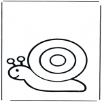 Coloriages d'animaux - Escargot