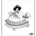 Coloriages pour enfants - Fille