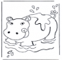 Hippopotame dans leau