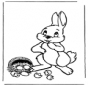 Lapin de Pâques avec des oeufs 1