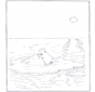 Ours blanc sur banquise