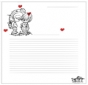 Papier à lettres Saint Valentin