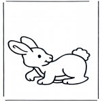 Coloriages pour enfants - Petit lapin