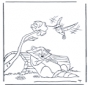 Raton laveur et colibri