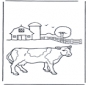 Vache à la ferme