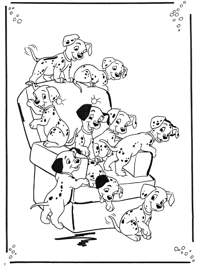 101 dalmatiens 1 - Coloriages les101 Dalmatiens