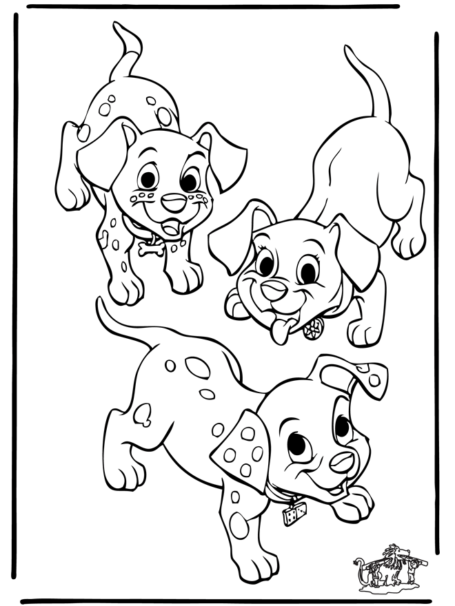 102 Dalmatiens 2 - Coloriages les101 Dalmatiens