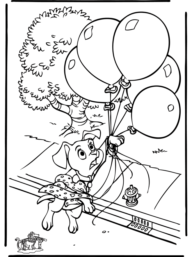 102 Dalmatiens 4 - Coloriages les101 Dalmatiens