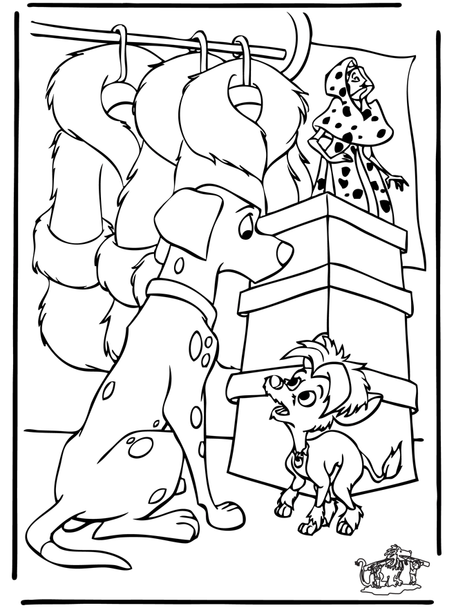 102 Dalmatiens 5 - Coloriages les101 Dalmatiens