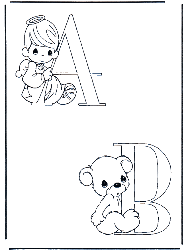 A et B - Coloriages alphabet