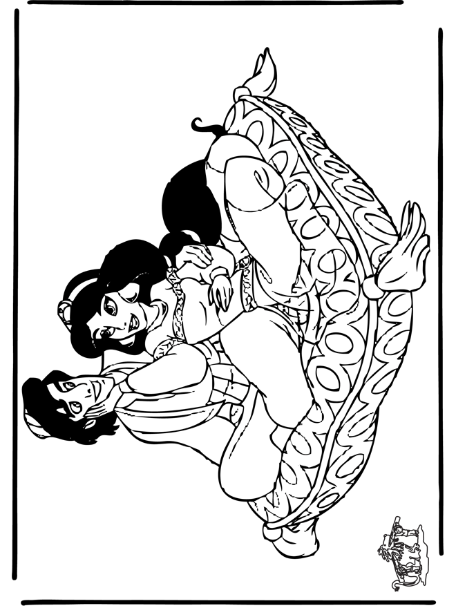 Aladdin 4 - Coloriages Aladin