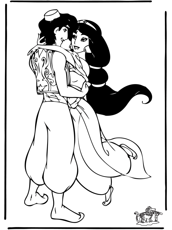 Aladdin 5 - Coloriages Aladin