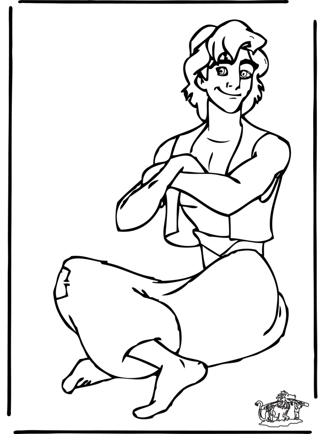 Aladdin 6 - Coloriages Aladin