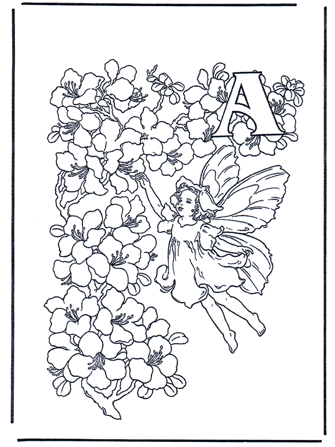 Alphabet A - Coloriages alphabet