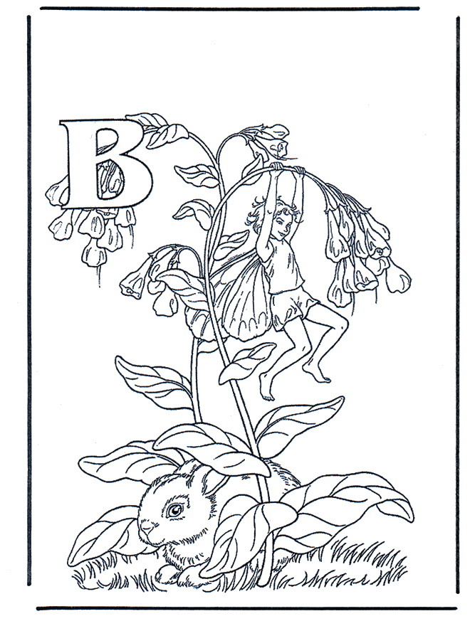 Alphabet B - Coloriages alphabet