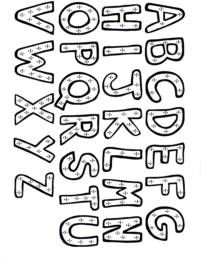 Alphabet complet - Coloriages alphabet