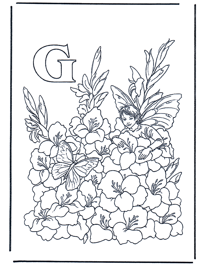 Alphabet G - Coloriages alphabet