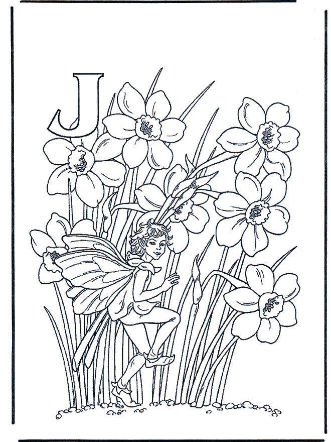 Alphabet J - Coloriages alphabet