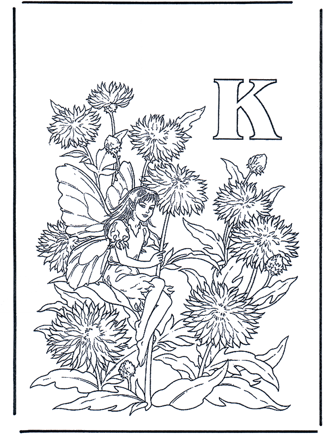 Alphabet K - Coloriages alphabet