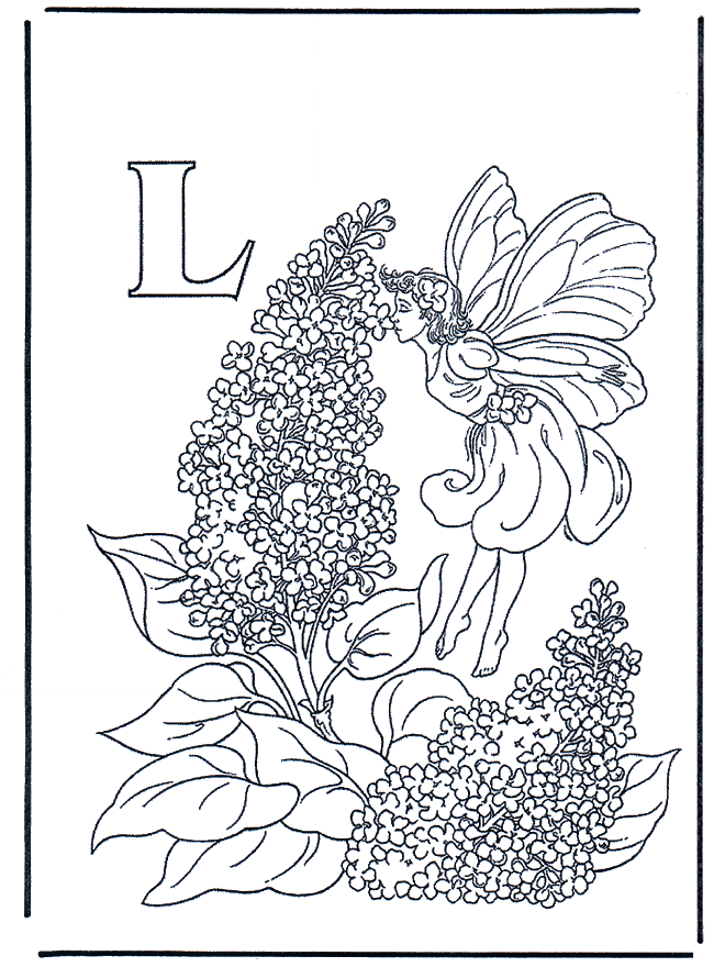 Alphabet L - Coloriages alphabet