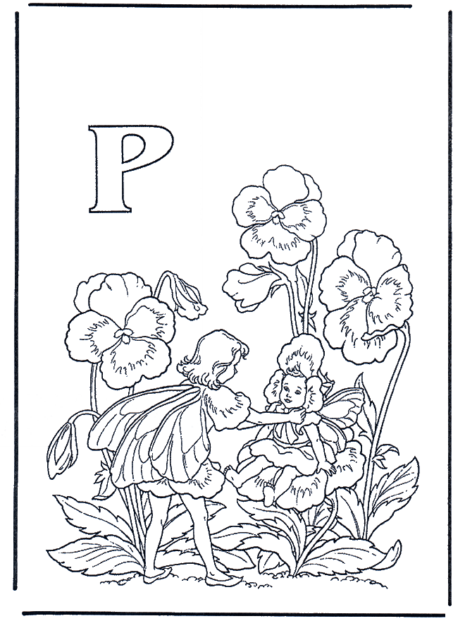 Alphabet P - Coloriages alphabet