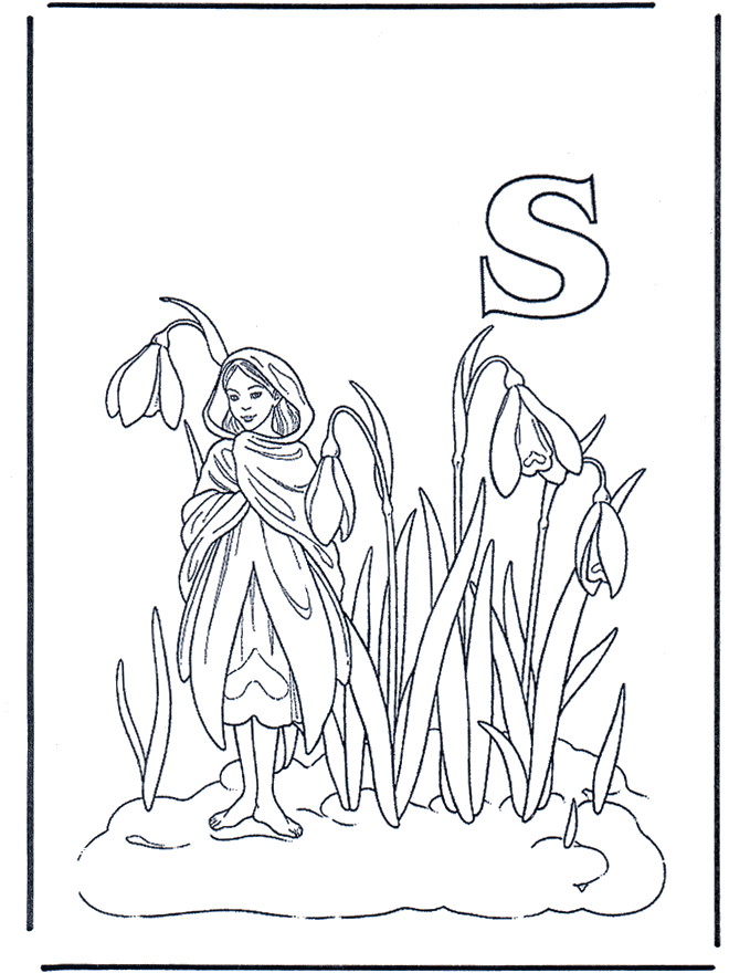 Alphabet S - Coloriages alphabet