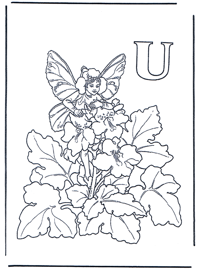 Alphabet U - Coloriages alphabet