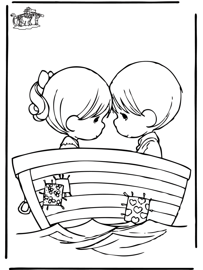 Amoureux 2 - Coloriages enfants