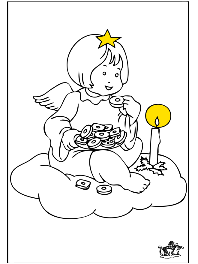 Ange 2 - Coloriages assortis