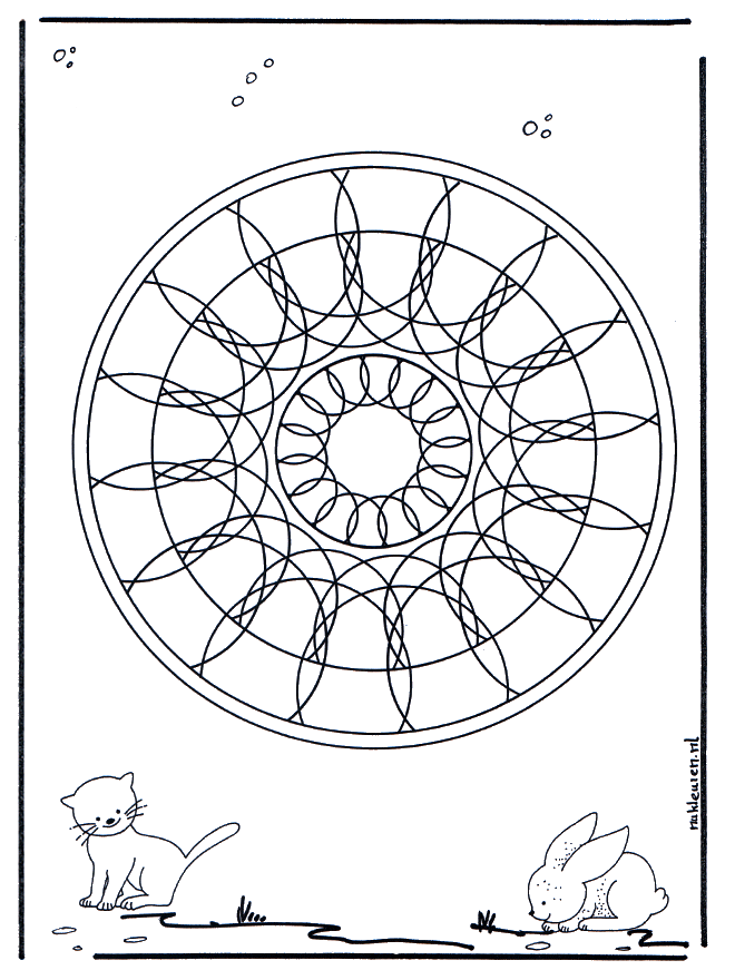 Animaux geomandala 4 - Mandala d'animaux