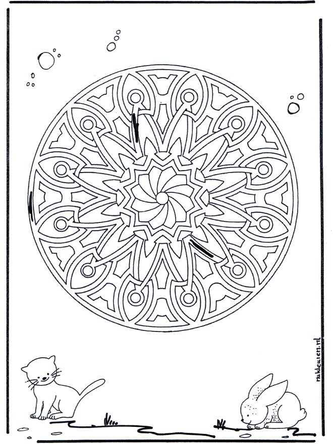 Animaux geomandala 6 - Mandala d'animaux