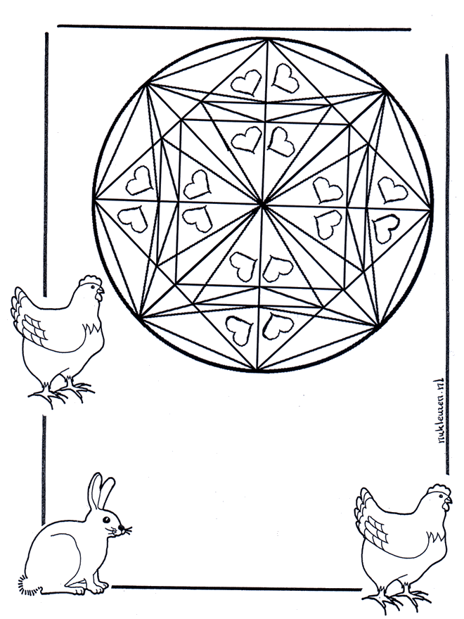 Animaux Mandala 3 - Mandala d'animaux