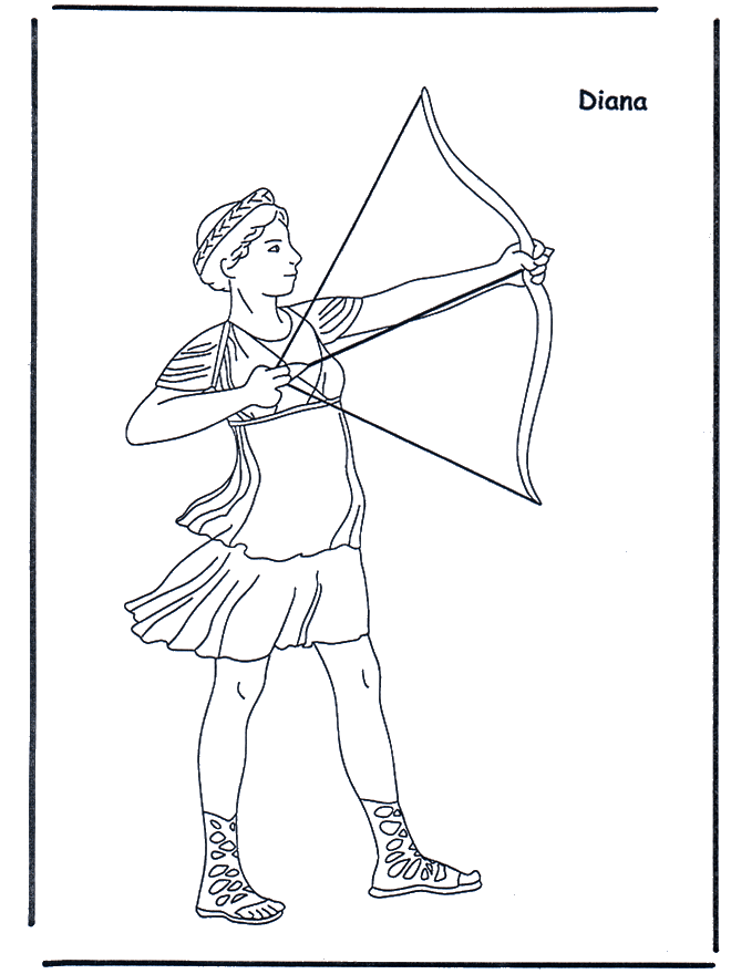 Artemis - Coloriages Romains