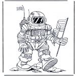 Coloriages faits divers - Astronaute