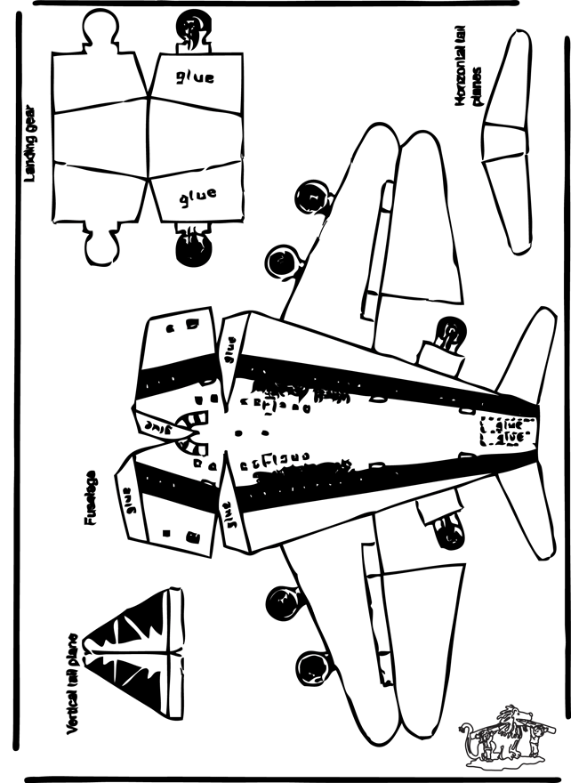 Avions à plier - découpages