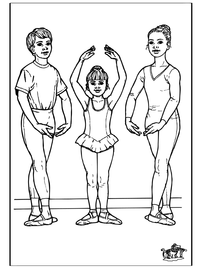 Ballet 11 - Coloriages ballet