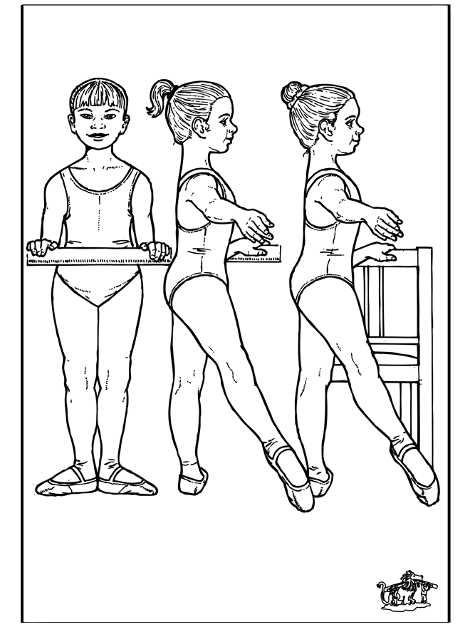 Ballet 12 - Coloriages ballet