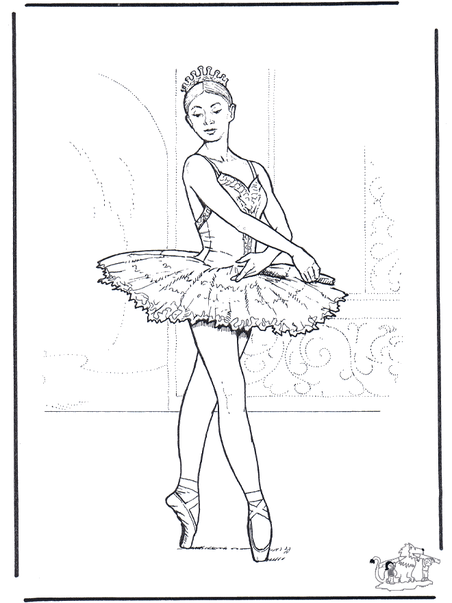 Ballet 3 - Coloriages ballet