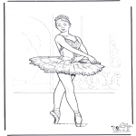 Coloriages faits divers - Ballet 3