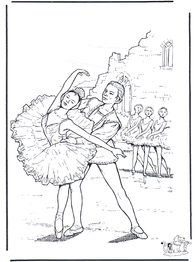 Ballet 4 - Coloriages ballet